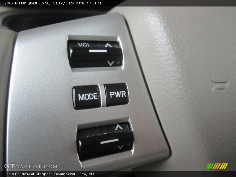 Galaxy Black Metallic / Beige 2007 Nissan Quest 3.5 SE