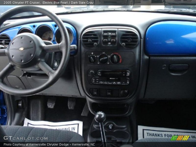 Electric Blue Pearl / Dark Slate Gray 2005 Chrysler PT Cruiser