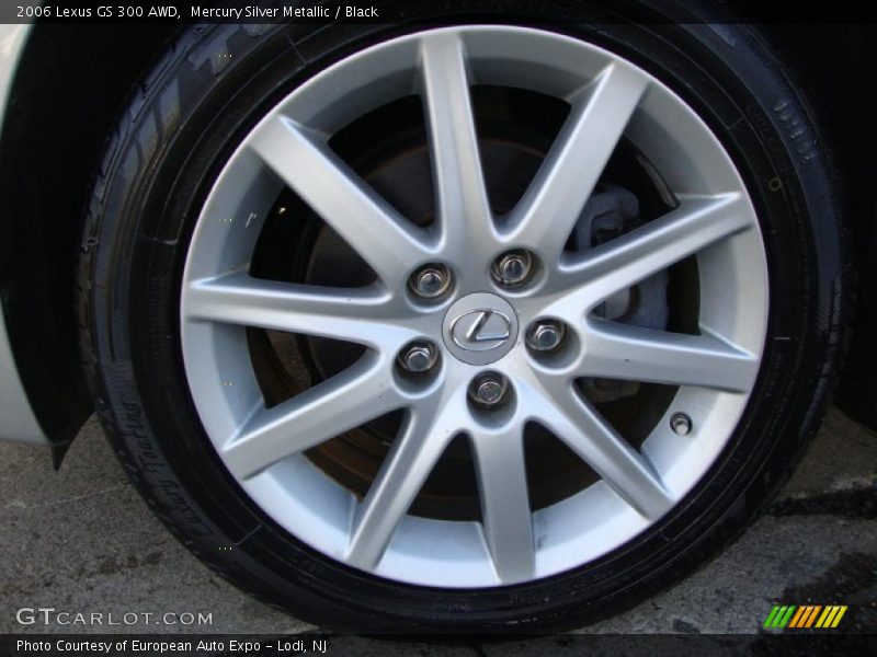 Mercury Silver Metallic / Black 2006 Lexus GS 300 AWD