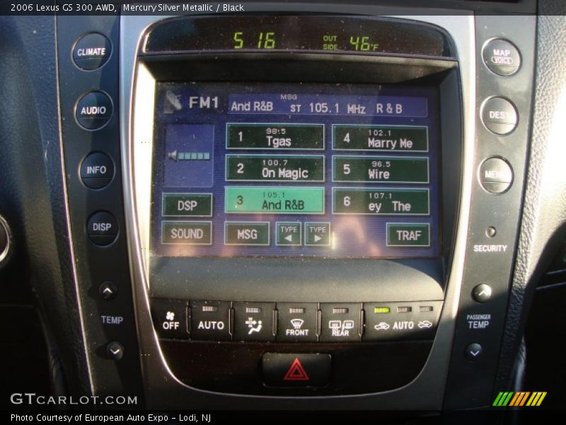 Mercury Silver Metallic / Black 2006 Lexus GS 300 AWD