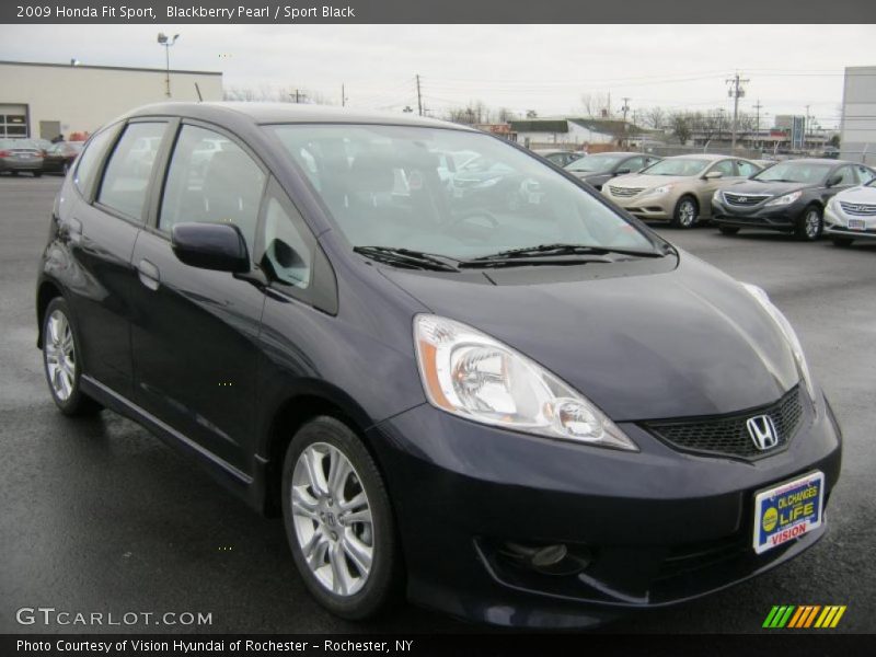 Blackberry Pearl / Sport Black 2009 Honda Fit Sport