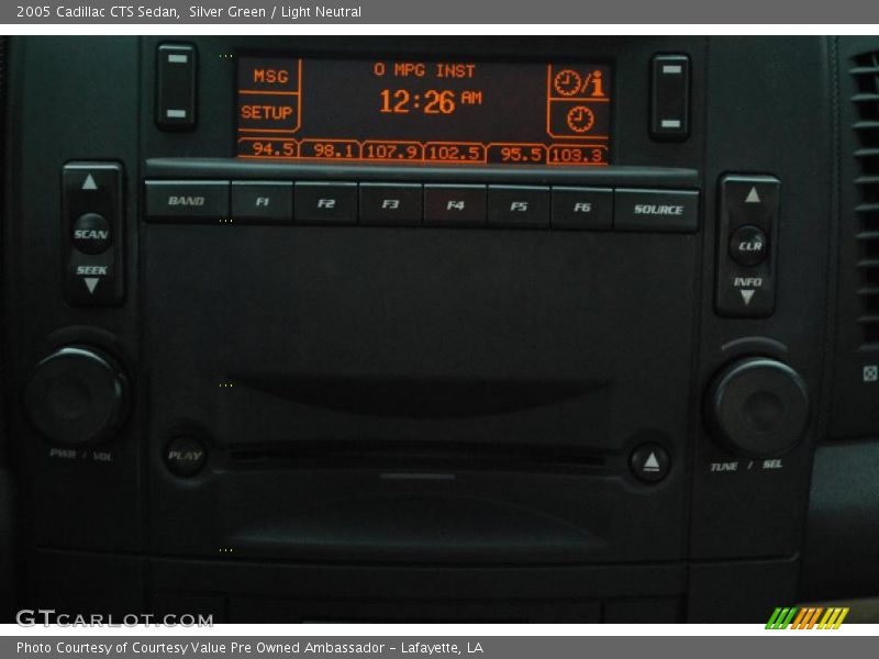 Silver Green / Light Neutral 2005 Cadillac CTS Sedan