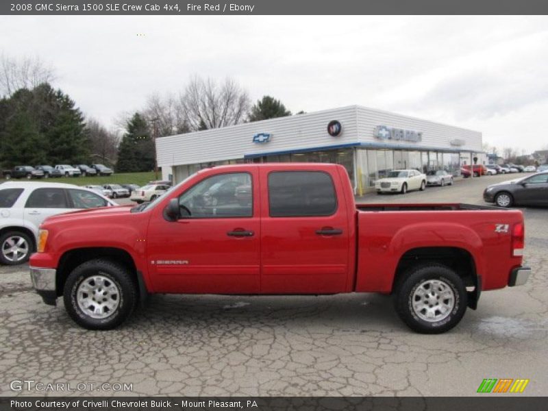 Fire Red / Ebony 2008 GMC Sierra 1500 SLE Crew Cab 4x4