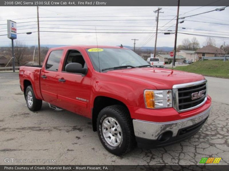 Front 3/4 View of 2008 Sierra 1500 SLE Crew Cab 4x4