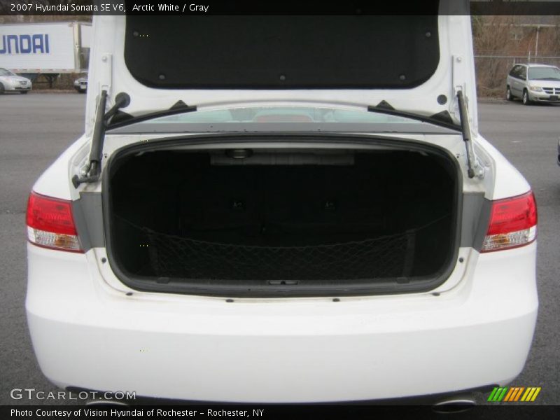 Arctic White / Gray 2007 Hyundai Sonata SE V6