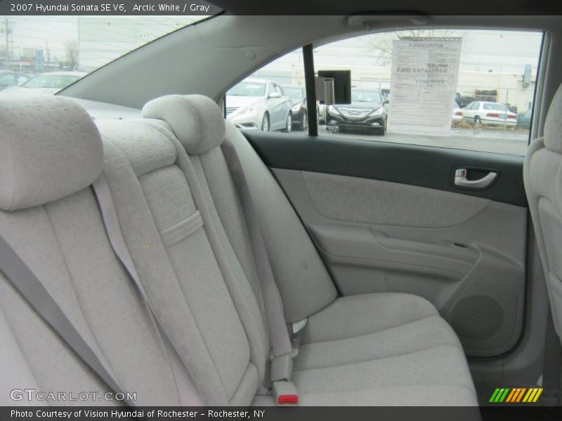 Arctic White / Gray 2007 Hyundai Sonata SE V6