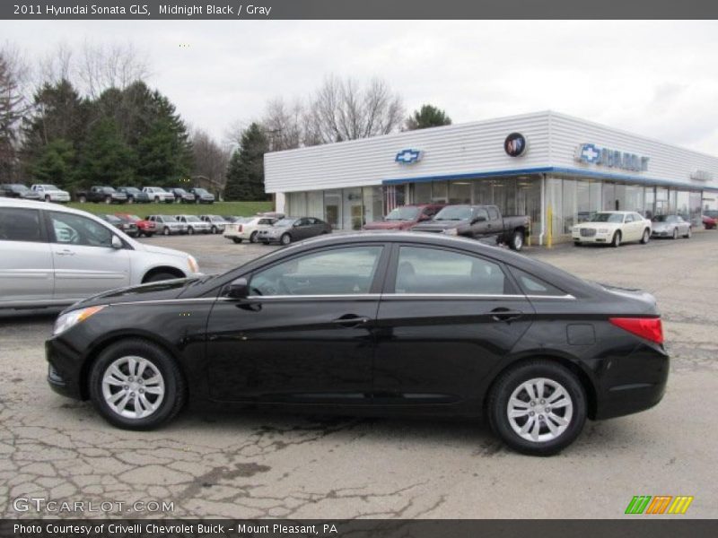 Midnight Black / Gray 2011 Hyundai Sonata GLS