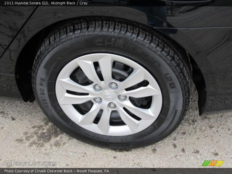 Midnight Black / Gray 2011 Hyundai Sonata GLS