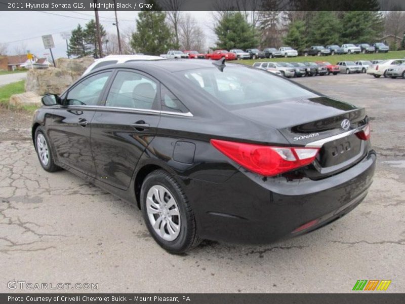 Midnight Black / Gray 2011 Hyundai Sonata GLS