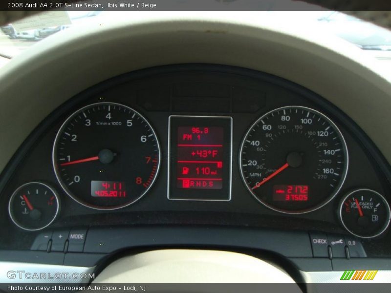 Ibis White / Beige 2008 Audi A4 2.0T S-Line Sedan