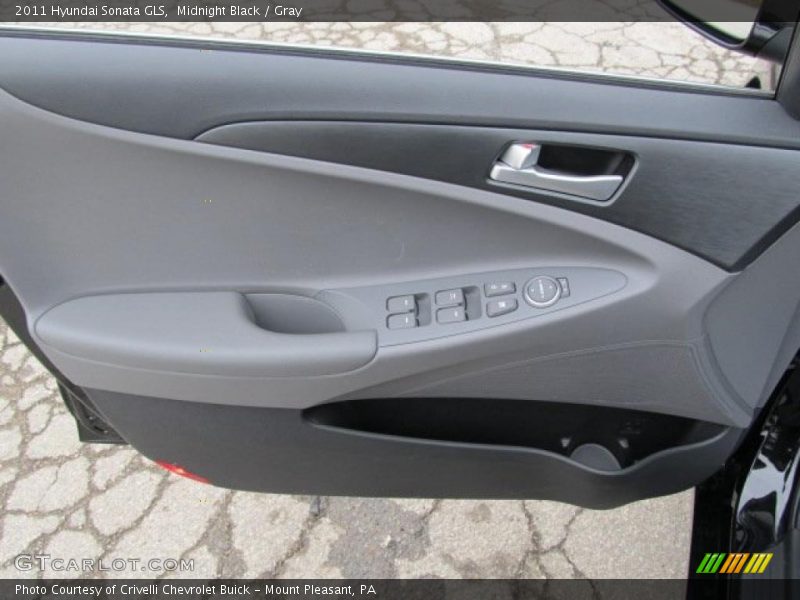 Midnight Black / Gray 2011 Hyundai Sonata GLS