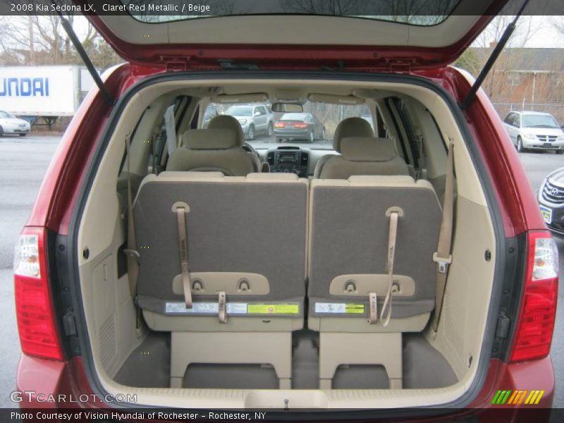 Claret Red Metallic / Beige 2008 Kia Sedona LX