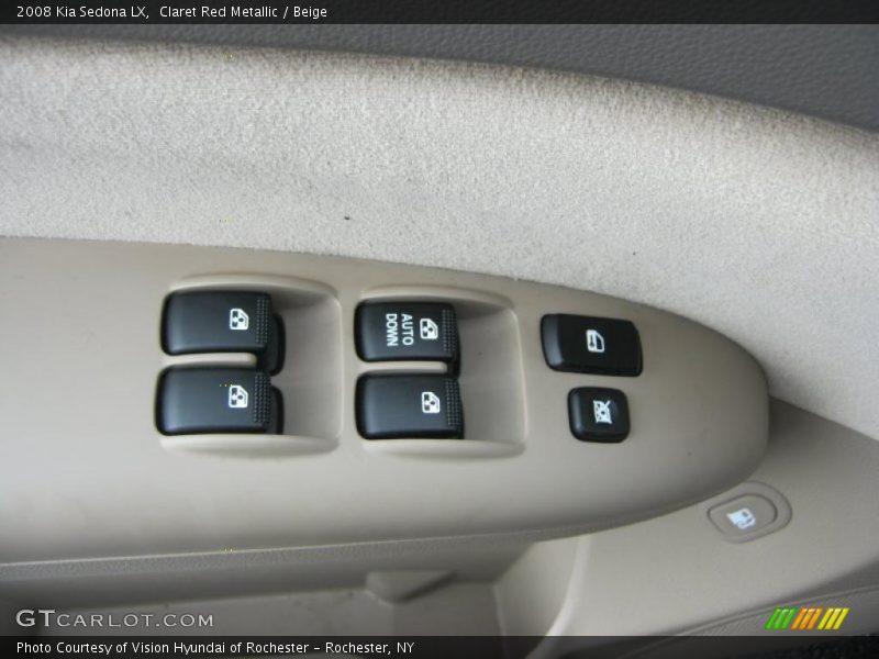 Claret Red Metallic / Beige 2008 Kia Sedona LX