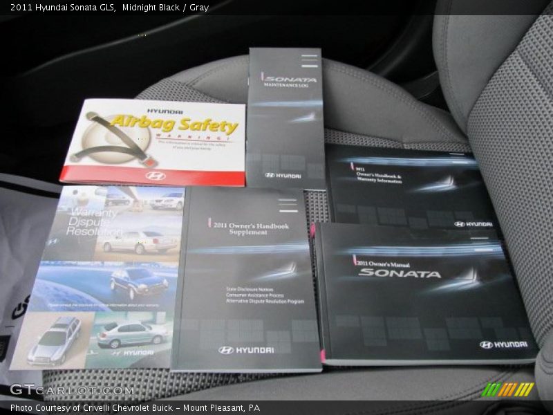 Midnight Black / Gray 2011 Hyundai Sonata GLS