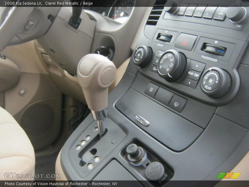 Claret Red Metallic / Beige 2008 Kia Sedona LX