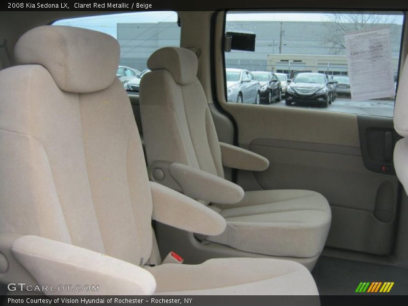 Claret Red Metallic / Beige 2008 Kia Sedona LX