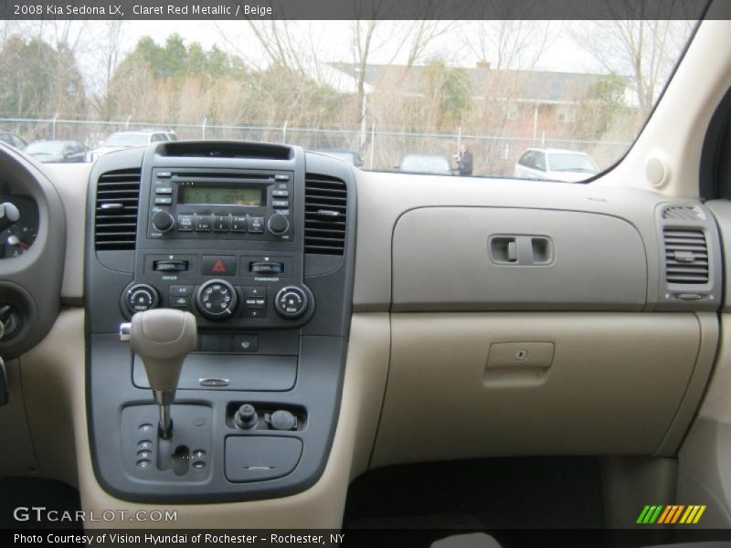 Claret Red Metallic / Beige 2008 Kia Sedona LX