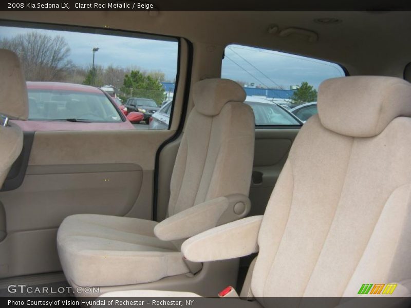 Claret Red Metallic / Beige 2008 Kia Sedona LX