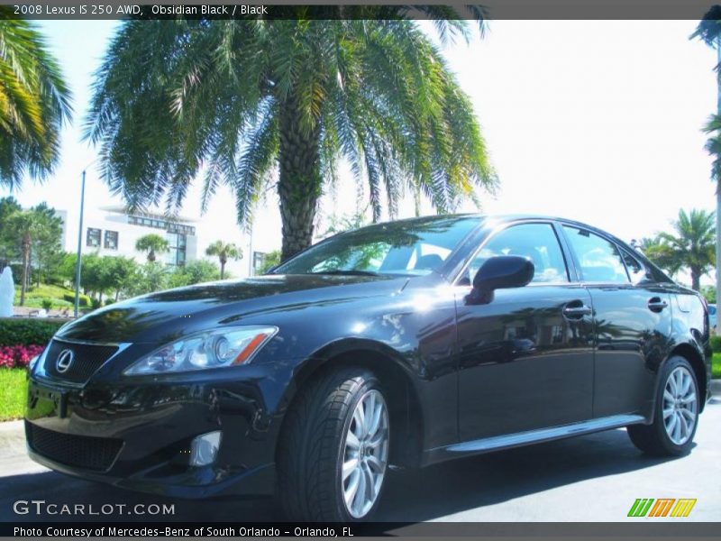 Obsidian Black / Black 2008 Lexus IS 250 AWD