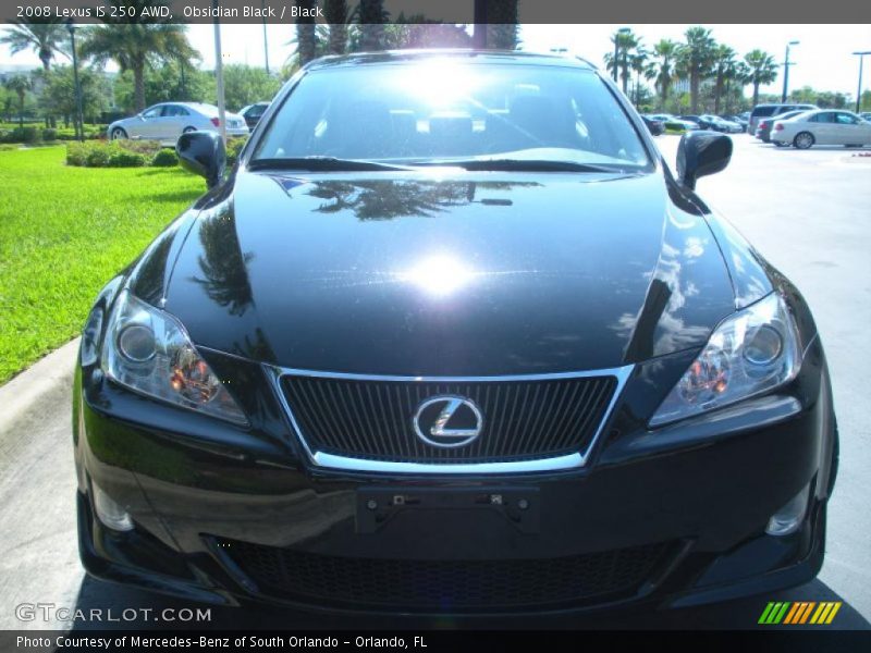 Obsidian Black / Black 2008 Lexus IS 250 AWD