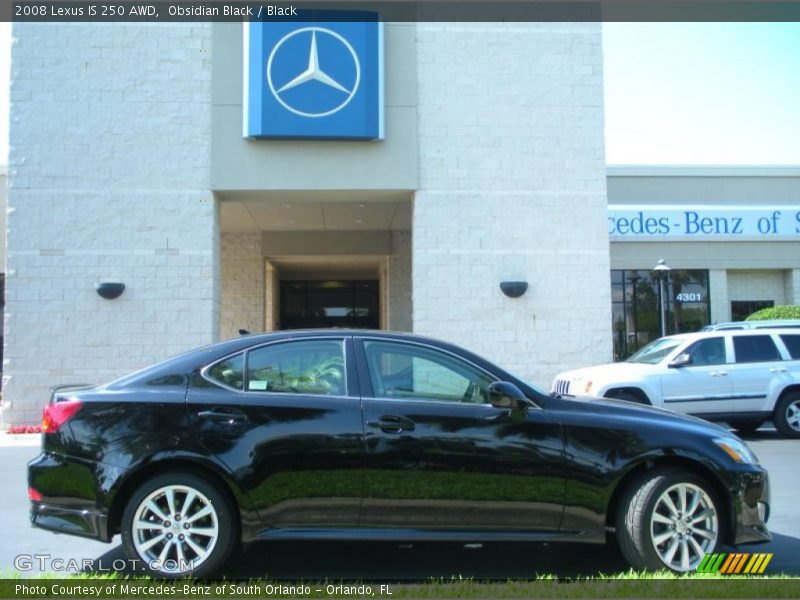 Obsidian Black / Black 2008 Lexus IS 250 AWD