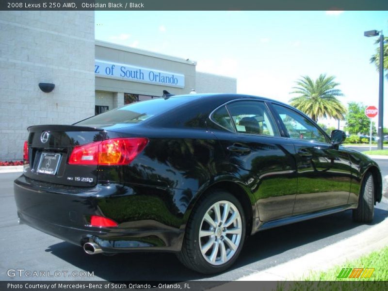 Obsidian Black / Black 2008 Lexus IS 250 AWD
