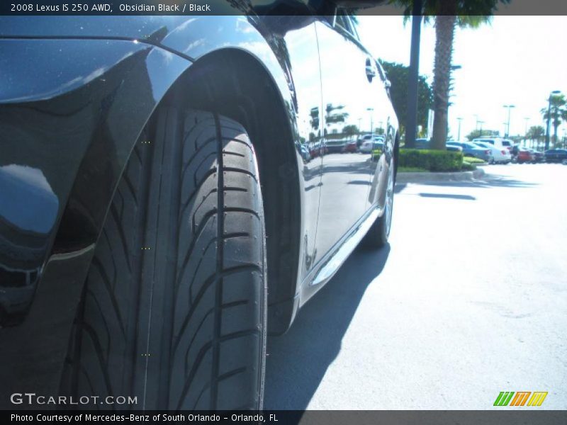 Obsidian Black / Black 2008 Lexus IS 250 AWD
