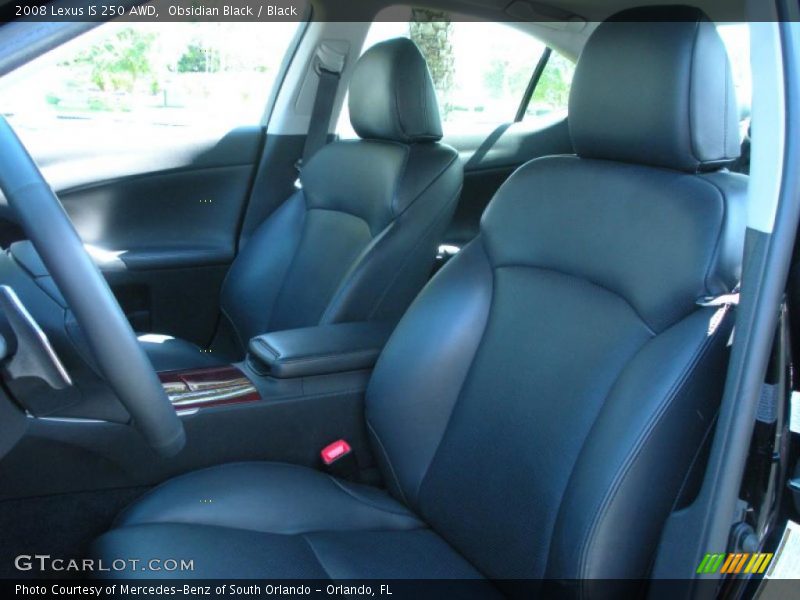 Obsidian Black / Black 2008 Lexus IS 250 AWD