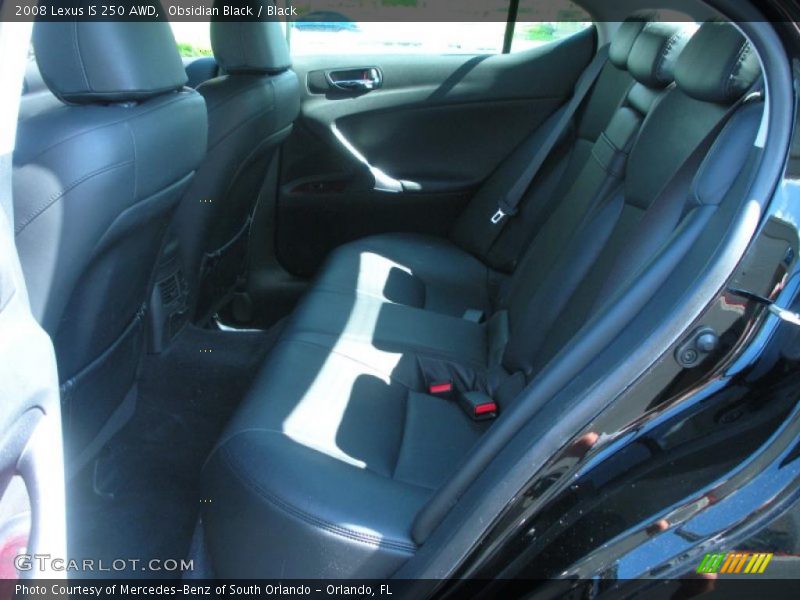 Obsidian Black / Black 2008 Lexus IS 250 AWD