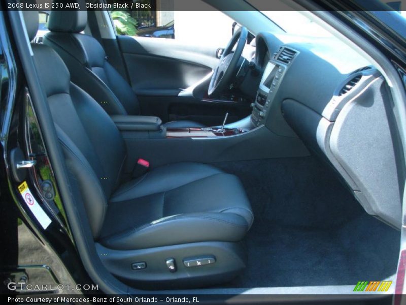 Obsidian Black / Black 2008 Lexus IS 250 AWD