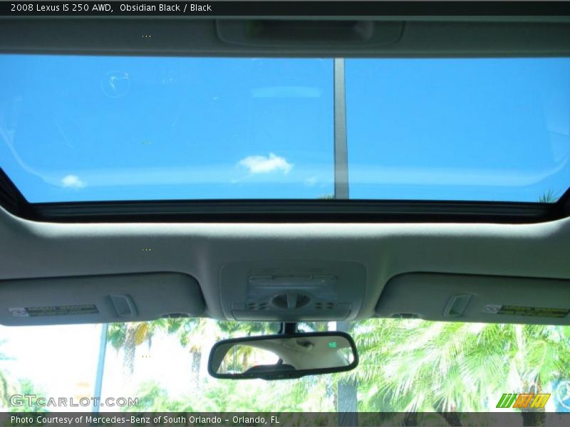 Obsidian Black / Black 2008 Lexus IS 250 AWD
