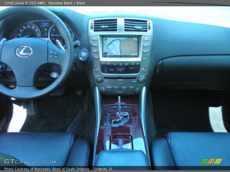 Obsidian Black / Black 2008 Lexus IS 250 AWD
