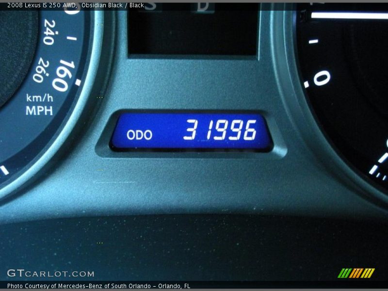 Obsidian Black / Black 2008 Lexus IS 250 AWD