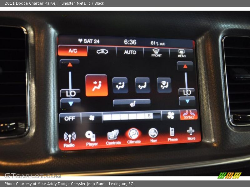 Tungsten Metallic / Black 2011 Dodge Charger Rallye