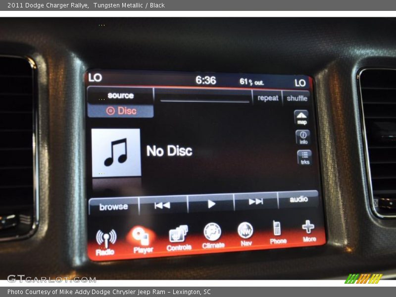 Tungsten Metallic / Black 2011 Dodge Charger Rallye