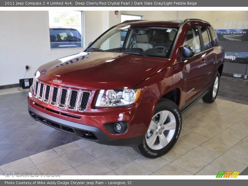 Deep Cherry Red Crystal Pearl / Dark Slate Gray/Light Pebble Beige 2011 Jeep Compass 2.4 Limited 4x4