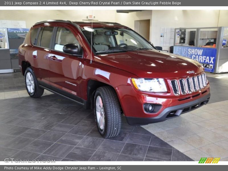 Deep Cherry Red Crystal Pearl / Dark Slate Gray/Light Pebble Beige 2011 Jeep Compass 2.4 Limited 4x4