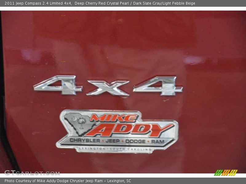 Deep Cherry Red Crystal Pearl / Dark Slate Gray/Light Pebble Beige 2011 Jeep Compass 2.4 Limited 4x4
