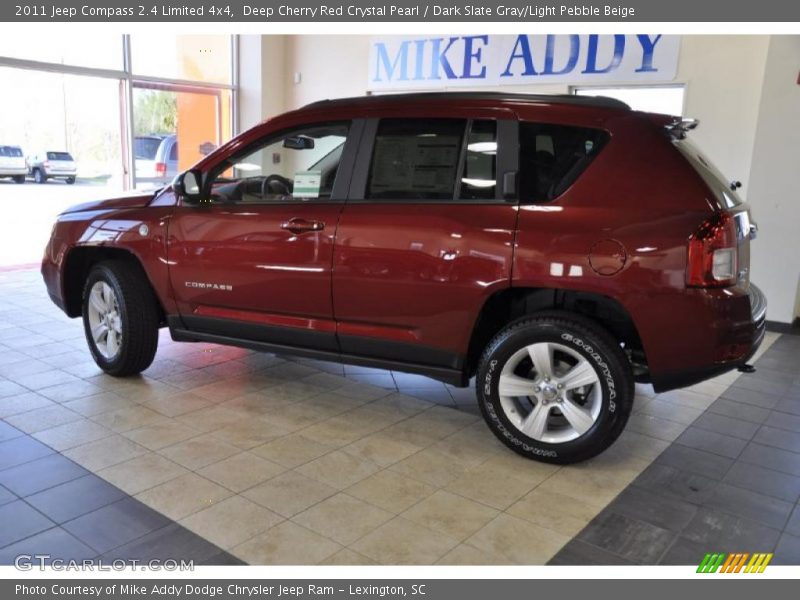 Deep Cherry Red Crystal Pearl / Dark Slate Gray/Light Pebble Beige 2011 Jeep Compass 2.4 Limited 4x4