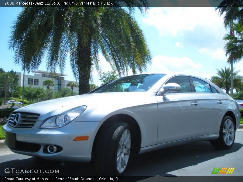 Iridium Silver Metallic / Black 2008 Mercedes-Benz CLS 550