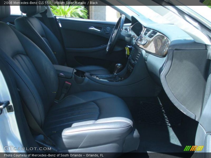 Iridium Silver Metallic / Black 2008 Mercedes-Benz CLS 550