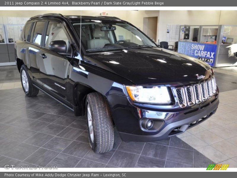 Blackberry Pearl / Dark Slate Gray/Light Pebble Beige 2011 Jeep Compass 2.4 Limited 4x4
