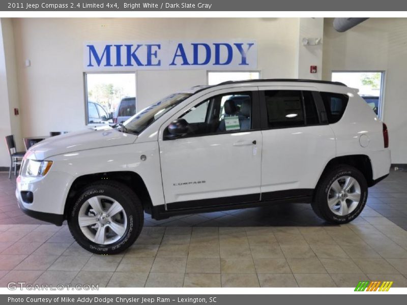 Bright White / Dark Slate Gray 2011 Jeep Compass 2.4 Limited 4x4
