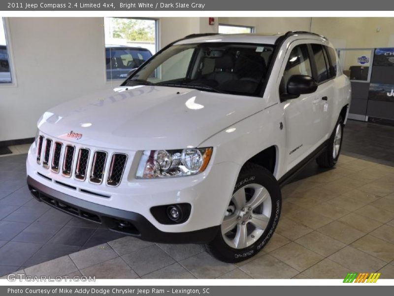 Bright White / Dark Slate Gray 2011 Jeep Compass 2.4 Limited 4x4