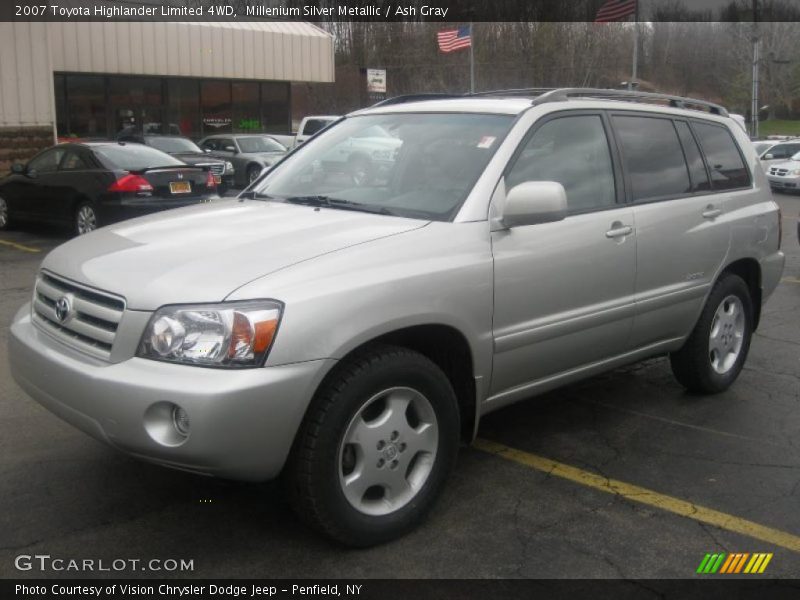 Millenium Silver Metallic / Ash Gray 2007 Toyota Highlander Limited 4WD