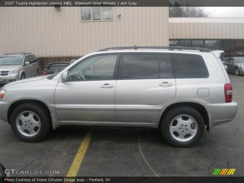 Millenium Silver Metallic / Ash Gray 2007 Toyota Highlander Limited 4WD