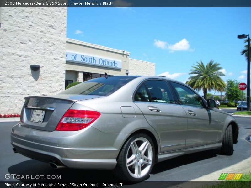 Pewter Metallic / Black 2008 Mercedes-Benz C 350 Sport