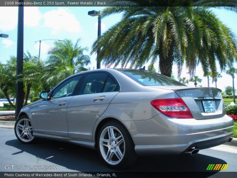 Pewter Metallic / Black 2008 Mercedes-Benz C 350 Sport