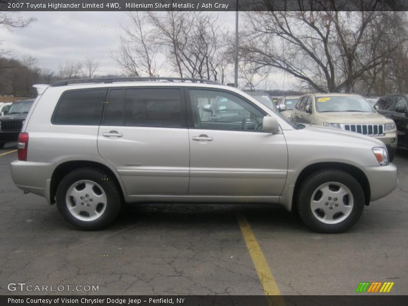 Millenium Silver Metallic / Ash Gray 2007 Toyota Highlander Limited 4WD