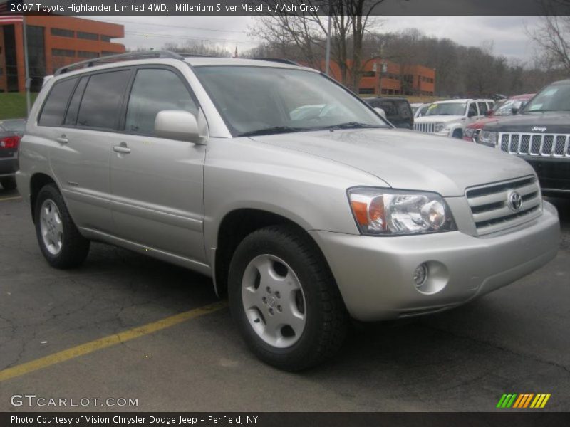 Millenium Silver Metallic / Ash Gray 2007 Toyota Highlander Limited 4WD